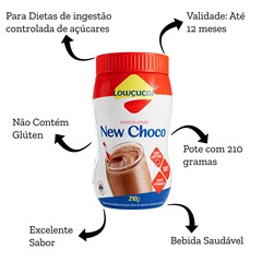 ACHOCOLATADO NEW CHOCO DIET LOWCUCAR POTE 210G