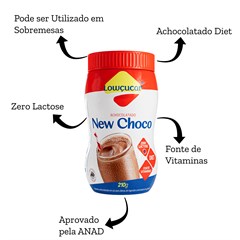 ACHOCOLATADO NEW CHOCO DIET LOWCUCAR POTE 210G