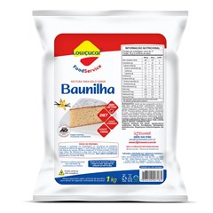 BOLO LOWCUCAR ZERO SABOR BAUNILHA 1KG