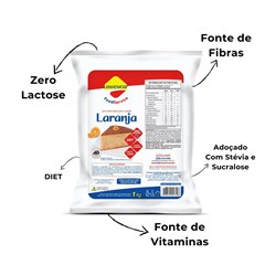 BOLO LOWCUCAR ZERO SABOR LARANJA 1KG