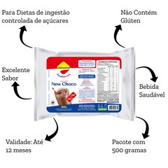 ACHOCOLATADO NEW CHOCO LOWCUCAR REFIL 500G