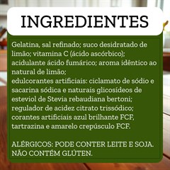 GELATINA LOWCUCAR SABOR LIMAO REFIL 200G