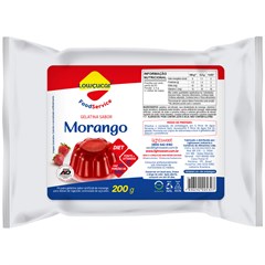 GELATINA LOWCUCAR SABOR MORANGO REFIL 200G