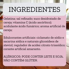 GELATINA LOWCUCAR SABOR CEREJA REFIL 200G