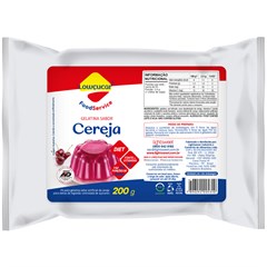 GELATINA LOWCUCAR SABOR CEREJA REFIL 200G