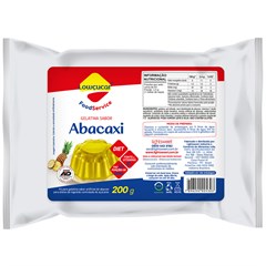 GELATINA LOWCUCAR SABOR ABACAXI REFIL 200G