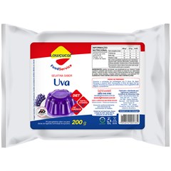 GELATINA LOWCUCAR SABOR UVA REFIL 200G