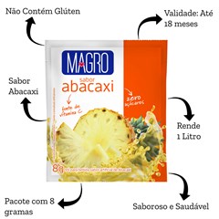 DISPLAY REFRESCO MAGRO  DIET ABACAXI 15X8G