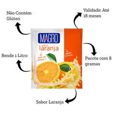 DISPLAY REFRESCO MAGRO  DIET LARANJA 15X8G