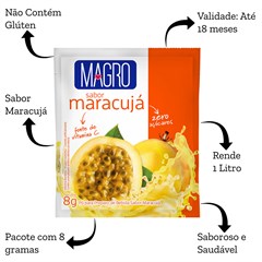 DISPLAY REFRESCO MAGRO  DIET MARACUJA 15X8G