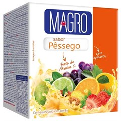 DISPLAY REFRESCO MAGRO  DIET PESSEGO 15X8G