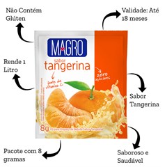 DISPLAY REFRESCO MAGRO  DIET TANGERINA 15X8G