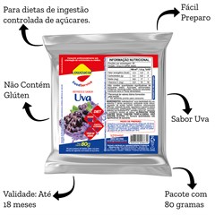 REFRESCO MAGRO SABOR UVA ZERO ACUCARES REFIL 80G