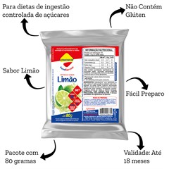 REFRESCO MAGRO SABOR LIMAO ZERO ACUCARES REFIL 80G