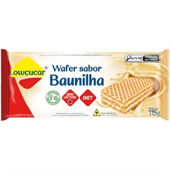 WAFER LOWCUCAR ZERO ACUCARES SABOR BAUNILHA 115G