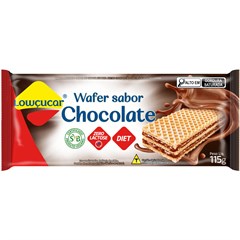 WAFER LOWCUCAR ZERO ACUCARES SABOR CHOCOLATE 115G