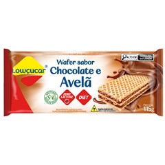 WAFER ZERO ACUCAR LOW CHOCOLATE E AVELA 115G