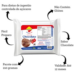 MOUSSE LOWCUCAR ZERO ACUCARES SABOR CHOCOLATE 210G