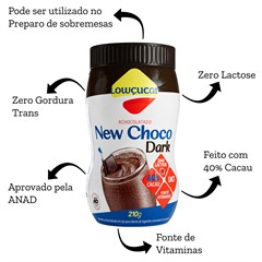 ACHOCOLATADO NEW CHOCO DARK LOWCUCAR 210G