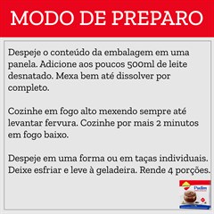 PO P/ PREP. PUDIM CHOCOLATE CARTUCHO 30G
