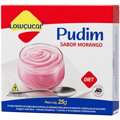 PO P/ PREP. PUDIM  MORANGO CARTUCHO 25G