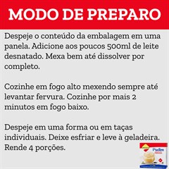 PO P/ PREP PUDIM LEITE CONDENSADO CARTUCHO 25G
