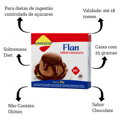 FLAN LOWCUCAR CHOCOLATE 25G