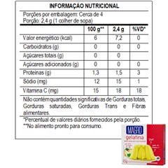 GELATINA MAGRO C/ SUCRALOSE ABACAXI C/ HORTELA 10G