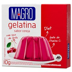 Gelatina Magro Com Sucralose Sabor Cereja 10g