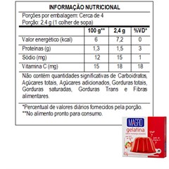 GELATINA MAGRO C/ SUCRALOSE MORANGO SILVESTRE 10G