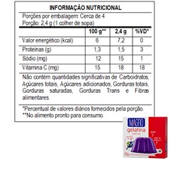 GELATINA MAGRO C/ SUCRALOSE UVA 10G