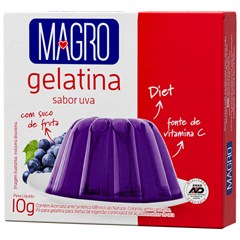 GELATINA MAGRO C/ SUCRALOSE UVA 10G