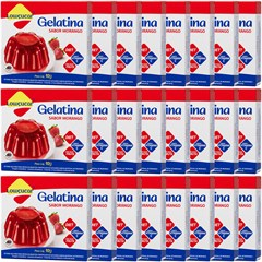 GELATINA LOWCUCAR SABOR MORANGO 10G
