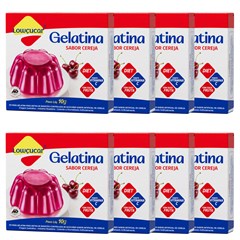 GELATINA LOWCUCAR SABOR CEREJA 10G