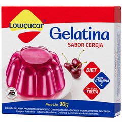 GELATINA LOWCUCAR SABOR CEREJA 10G