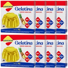 GELATINA LOWCUCAR SABOR ABACAXI 10G