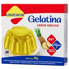 GELATINA LOWCUCAR SABOR ABACAXI 10G