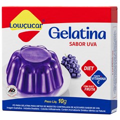 GELATINA LOWCUCAR UVA 10G