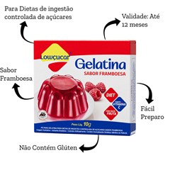 GELATINA  LOWCUCAR FRAMBOESA 10G