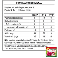 GELATINA LOWCUCAR PLUS COM STEVIA SABOR CEREJA 10G