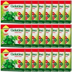 GELATINA LOWCUCAR PLUS COM STEVIA SABOR LIMAO 10G