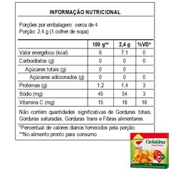 GELATINA LOWCUCAR PLUS COM STEVIA SABOR MANGA 10G