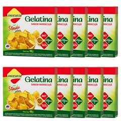 GELATINA LOWCUCAR PLUS COM STEVIA MARACUJA 10G