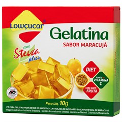 GELATINA LOWCUCAR PLUS COM STEVIA MARACUJA 10G