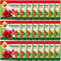 GELATINA LOWCUCAR PLUS COM STEVIA MORANGO 10G