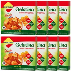 GELATINA LOWCUCAR PLUS COM STEVIA TANGERINA 10G
