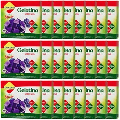 GELATINA LOWCUCAR PLUS COM STEVIA UVA 10G