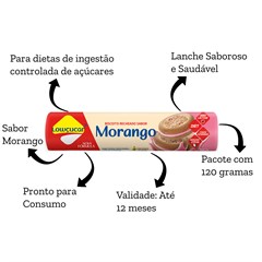 BISCOITO RECHEADO ZERO SABOR MORANGO 120G
