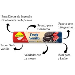 BISCOITO RECHEADO ZERO SABOR BAUNILHA 120G