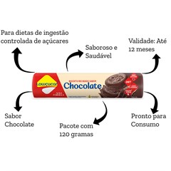 BISCOITO RECHEADO ZERO SABOR CHOCOLATE 120G